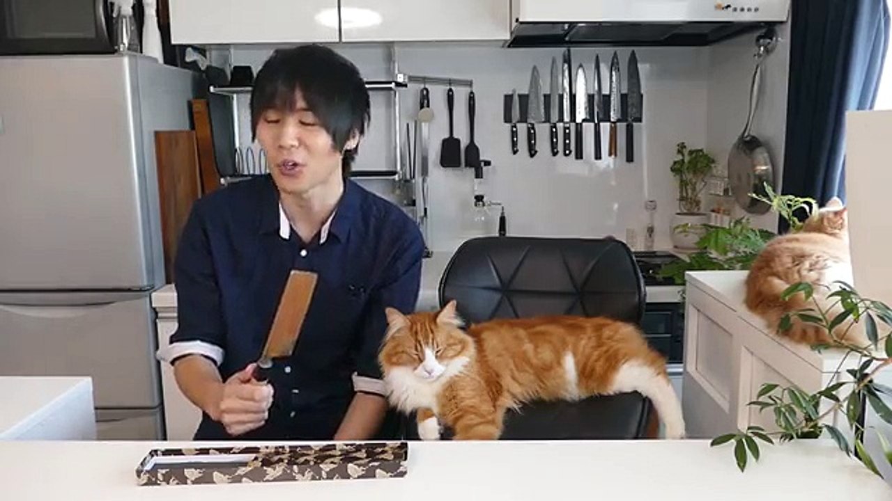 Un homme restaure parfaitement un couteau japonais rouillé