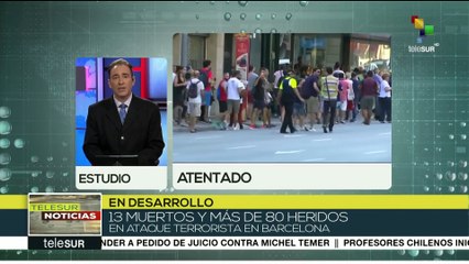 Tres días de luto por atentado terrorista en Barcelona