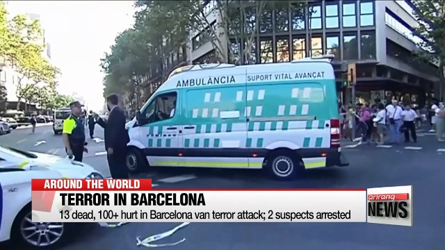 13 dead, 100+ hurt in Barcelona van terror attack; 2 suspects arrested