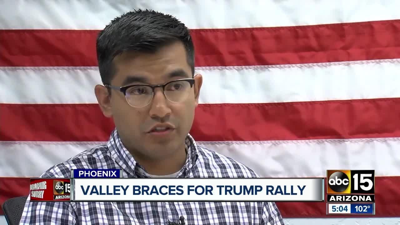 Phoenix police ramping up patrol during President Trump’s rally