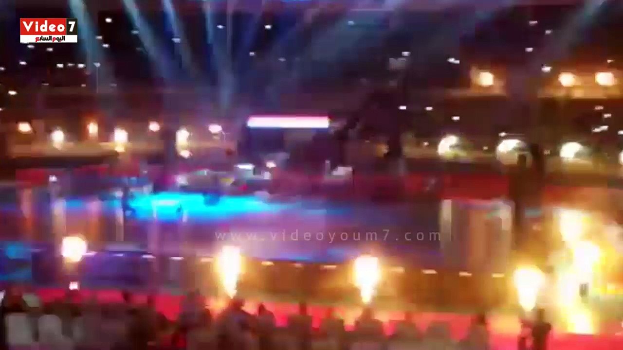 بالفيديو.. ألعاب نارية وليزر فى حفل افتتاح كأس العالم لكرة الطائرة