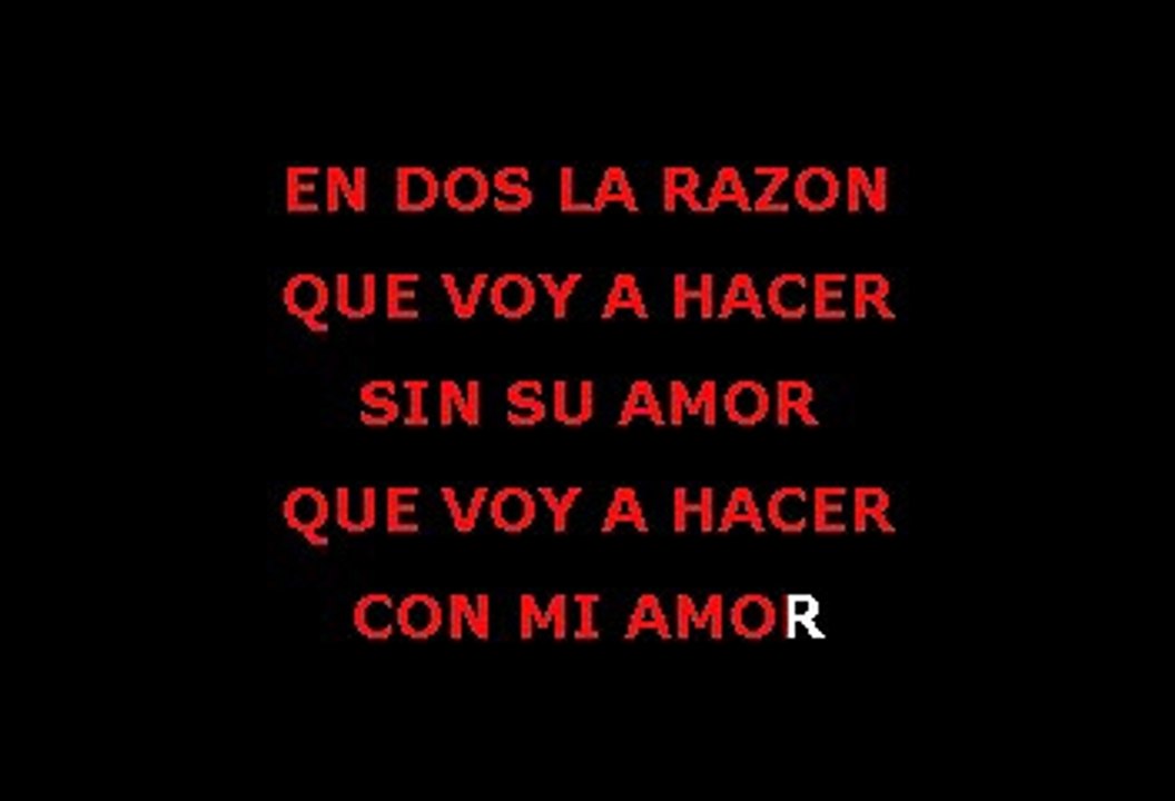 Alejandro Fernandez - Que Voy A Hacer Con Mi Amor (Karaoke)