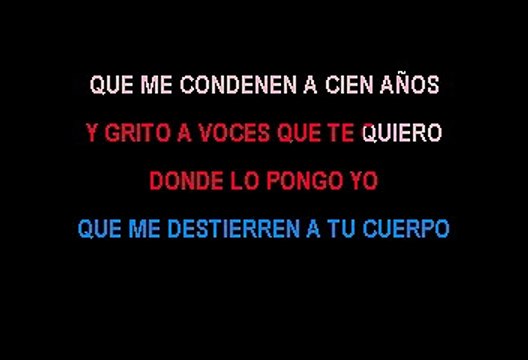 Alejandro Sanz y Lena - Tu Corazon (Karaoke)