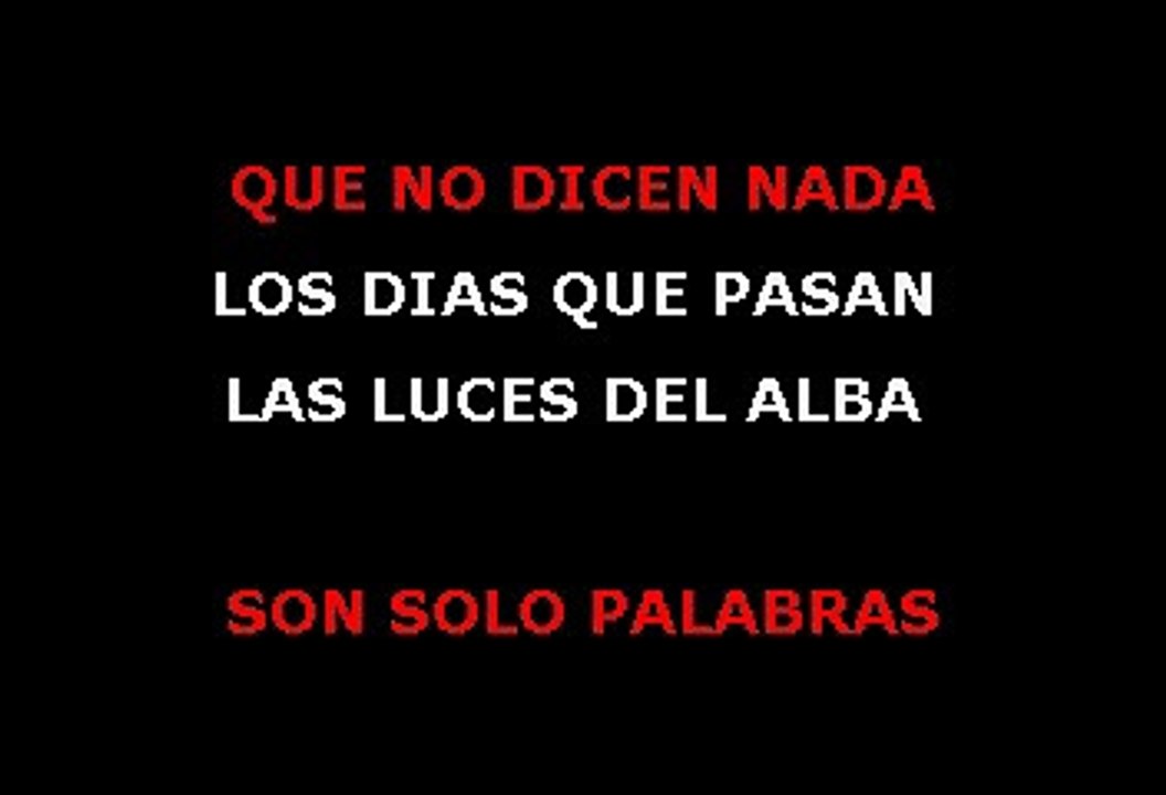 Amaral - Sin Ti No Soy Nada (Karaoke)