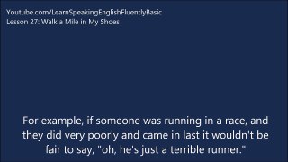 Learn English via Listening English Level 2 – Lesson 27: Walk a Mile in My Shoes
