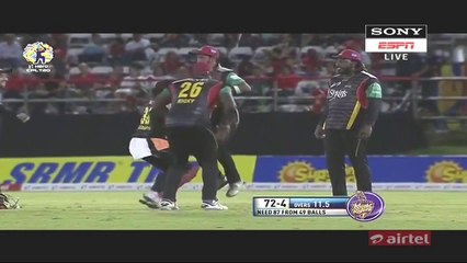 HASAN ALI TAKES A BLINDER CATCH -- CPL 2017 MATCH HIGHLIGHTS -- BEST CATCH