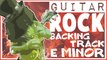 Rock Backing Track in E Minor for GUITAR