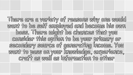 Tips for Self Employment