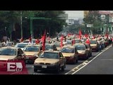 Taxistas marchan contra de Uber en el DF / Titulares de la tarde