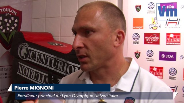Mignoni après RCT-LOU: Besoin de faire un match comme ça ici