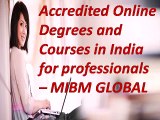 Accredited Online Degrees and Courses in India