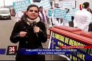 Impiden retiro de cadáveres tras huelga de médicos en la morgue de Lima