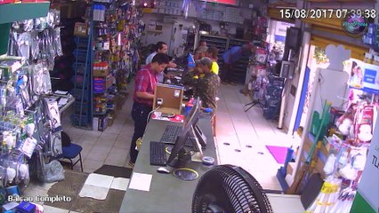 Truck Smashes Through Shop In Brazil