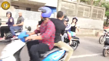 Sidharth Malhotra Takes Jacqueline On A Bike Ride In Mumbai - A Gentleman Promotion