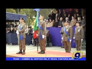 TRANI | Cambio al vertice del 9° Regg. Fanteria Bari