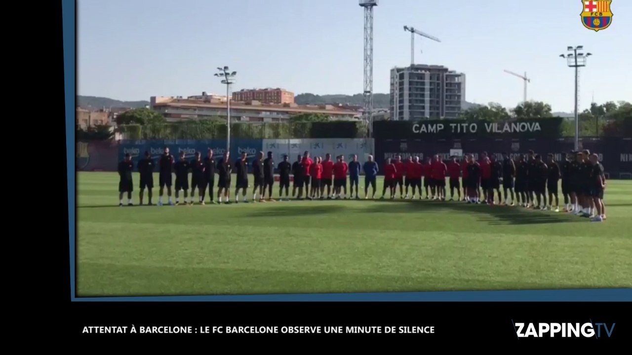 Attentat de Barcelone : Le FC Barcelone observe une minute de silence en hommage aux victimes (vidéo)