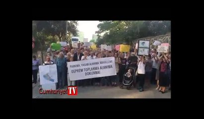 Üsküdar'da toplanma alanı protestosu