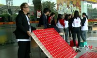 Buat Bendera dari Gelas Plastik, Kampus UBM Raih Rekor MURI