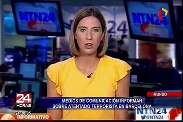 Medios de comunicación informan sobre atentado terrorista en Barcelona