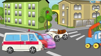 ✔ Ambulancia, Coche de policía | Carritos Para Niños. Caricaturas de carros. Tiki Taki Carros 10 min