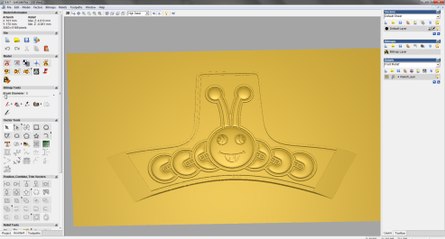 How to Create Kids Sandel Component 3D Model In Artcam Pro