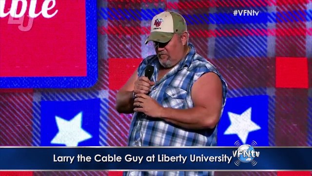 Larry The Cable Guy Stand Up Comedy at Liberty University & His Awesome Testimony II VFNtv