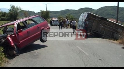 Report TV - Mat, aksident i rëndë në aksin Burrel- Klos, 3 të plagosur rëndë