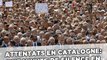Attentats en Catalogne: Une minute de silence et des hommages en soutien aux victimes