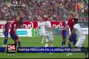 Lesión de Jefferson Farfán genera preocupación en la Selección Peruana