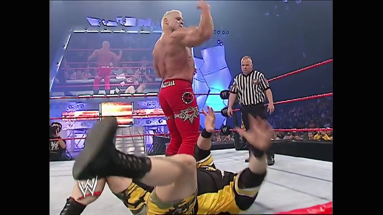 Scott Steiner, Test With Stacy Keibler vs The Dudley Boyz World Tag Team Titles Match Raw