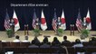 Washington avertit la Corée du Nord de "conséquences militaires"