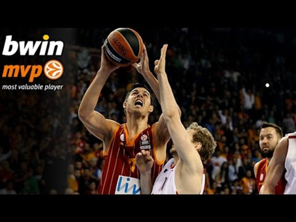 Regular Season Round 6 bwin MVP: Zoran Erceg, Galatasaray Liv Hospital Istanbul