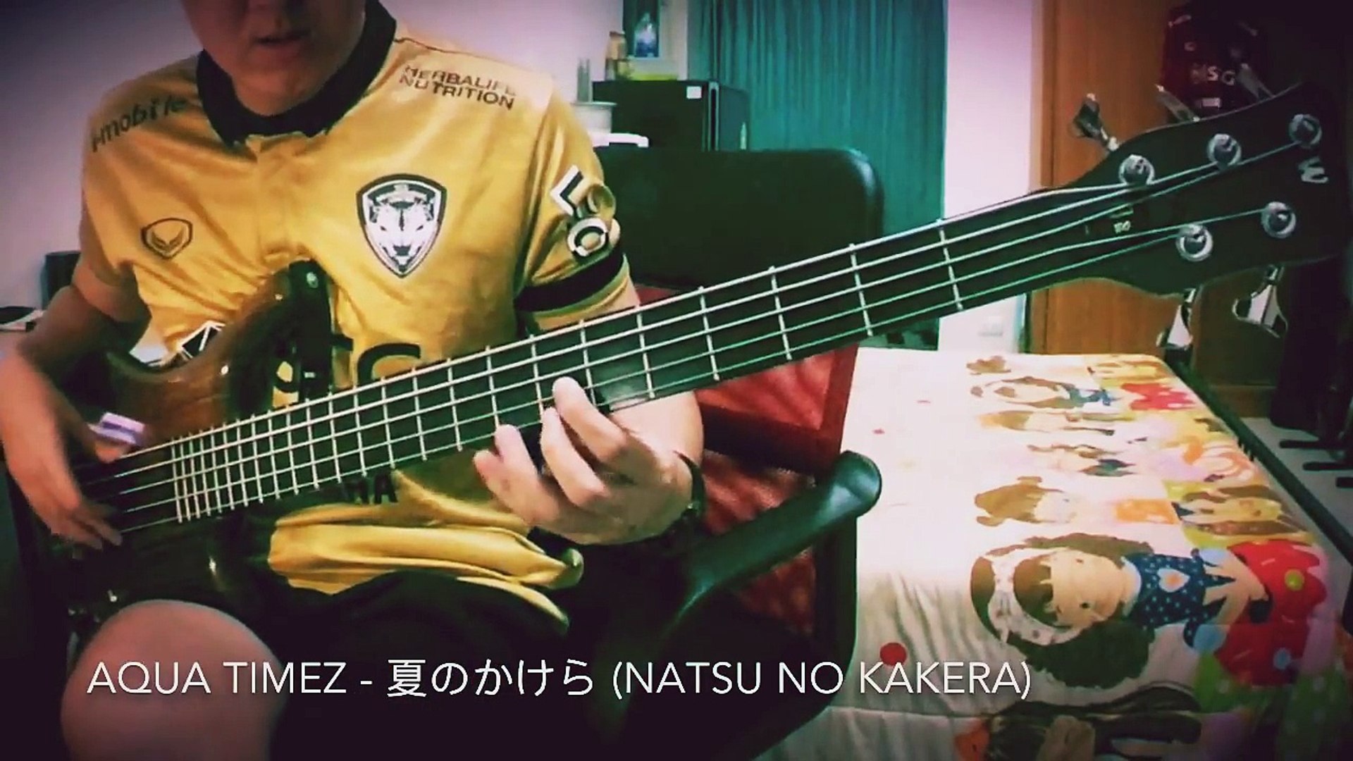 Aqua Timez 夏のかけら Natsu No Kakera Bass Cover Video Dailymotion