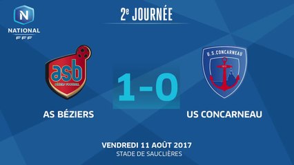 J2 - AS Beziers - US Concarneau (1-0), le résumé