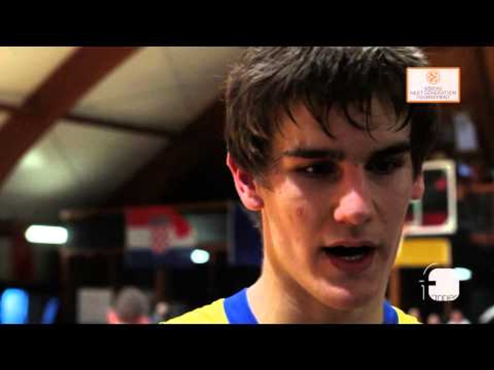 Interview:  Dragan Bender, Maccabi Teddy Tel Aviv - EB ADIDAS NEXT GENERATION TOURNAMENT Rome