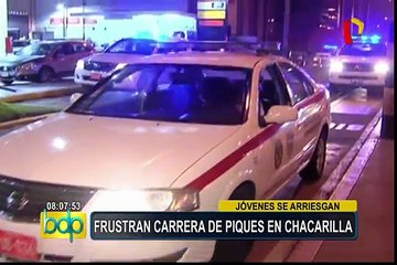 Surco: PNP y municipio frustran carreras de piques en Chacarilla
