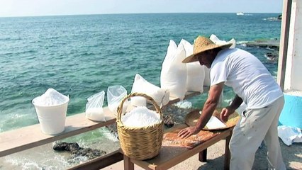 آخر منتجي الملح في لبنان يخشون من اندثار مهنة اعالتهم لعقود