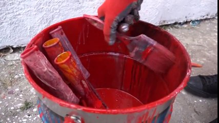 Güvenlik Nedeniyle Konulan Beton Bariyerler Renklendi