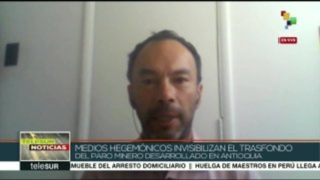 Colombia: medios hegemónicos criminalizan huelga de mineros