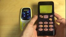 Nokia 3310 2017 Snake vs. Samsung Galaxy S8 Snake '97 Gameplay Review