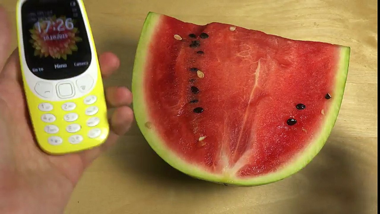 Nokia 3310 2017 vs. Watermelon - Quick Comparison