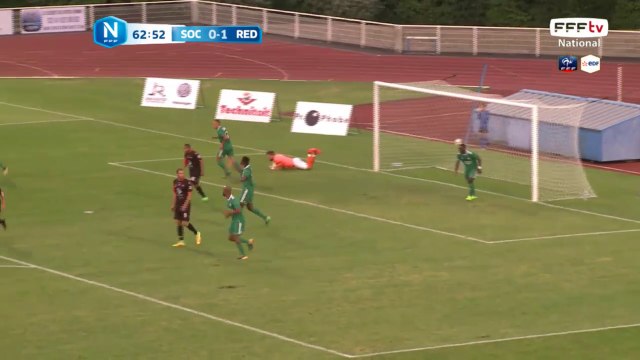 Corner tiré au second poteau mais la tête est bien captée par le gardien de Cholet