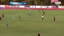 Belle action pour Cholet qui se termine avec une tête qui passe juste à coté des but de Renot