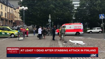 i24NEWS DESK | At least 1 dead after stabbing attack in Finland | Friday, August 18th 2017