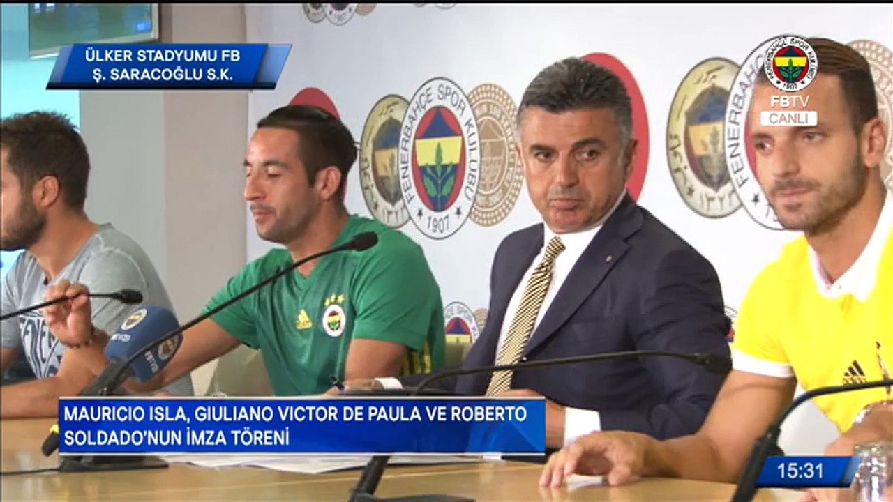 Isla, Soldado ve Giuliano için imza töreni düzenlendi. #FBTV