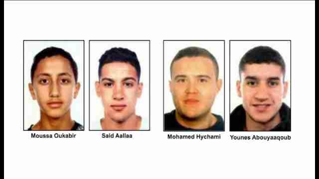 Estos son los cuatro sospechosos buscados por la Policía como responsables de los atentados de Las Ramblas y Cambrils