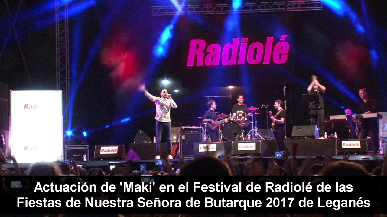 Actuación de 'Maki' en el Festival de Radiolé de Leganés 2017