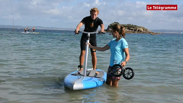 J'ai testé pour vous... Le paddle à pédales à Douarnenez