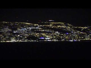 Chile, vista nocturna de Viña del Mar, Valparaiso y Reñaca
