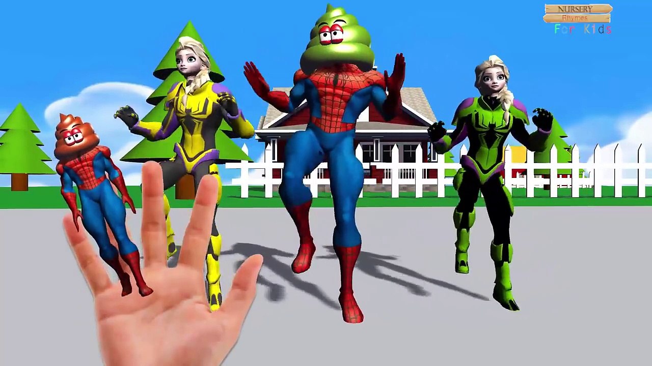 Superheros head dinosaur finger family nursery rhymes for kids | Learn colors captain amer